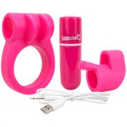 Screaming O Charged Combo Oppladbar Penisring og Fingervibrator