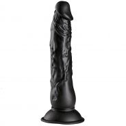 Willie City Realistisk Svart Sugekoppdildo 23 cm