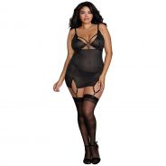 Dreamgirl Plus Size Netting Hofteholdersett