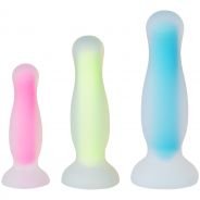 baseks Glow in the Dark Analdildo-sett