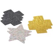 baseks Glitter Brystvorteskjulere 3 stk