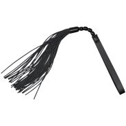 Sex & Mischief Noir Whip Falsk Skinn Flogger 45,5 cm