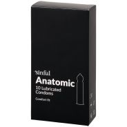 Sinful Anatomic Kondomer, 10 stk