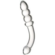 Sinful Ribbed Glassdildo