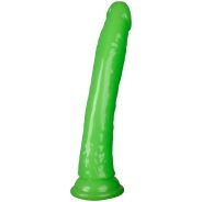 Realrock Glow in the Dark Slim Dildo med Sugekopp 23 cm