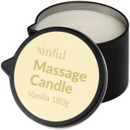 Sinful Vanilje Massasjelys 180 g