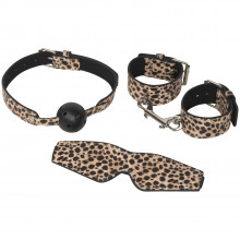 Baseks Leopard Kinky Bondage Sett 3 deler Produktbilde 1