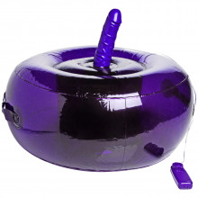 Frisky Sit-and-Ride Oppblåsbart Sete med Vibrerende Dildo