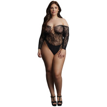 Le Désir Crotchless Rhinestone Teddy Pluss Størrelse Produktbilde 1