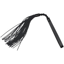 Sex & Mischief Noir Whip Falsk Skinn Flogger 45,5 cm Produktbilde 1