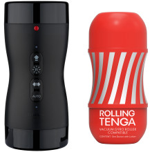TENGA Vacuum Gyro Roller Maskin og TENGA Rolling Cup