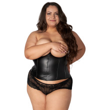NORTIE Fetish Wetlook Korsett Plus Size Produktbilde 1