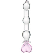 baseks Heart Beaded Glass Dildo Produktbilde 1