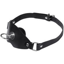 Black Label Super Leather Ball Gag med O-Ring Produktbilde 1