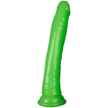 Realrock Glow in the Dark Slim Dildo med Sugekopp 23 cm Produktbilde 1
