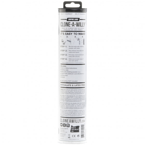 Clone-A-Willy Lys Hudfarge Klonesett til Penis bilde av emballasje 90