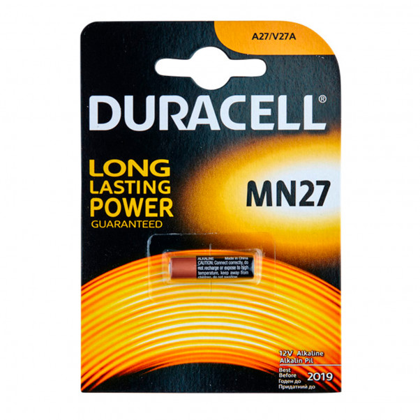 Duracell A27 12V Batteri - 1 stk.  1