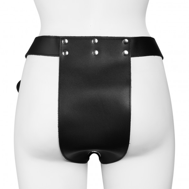 Rimba Skinn Kyskhetsbelte til Kvinner med Åpen Front S/M bilde av emballasje 3