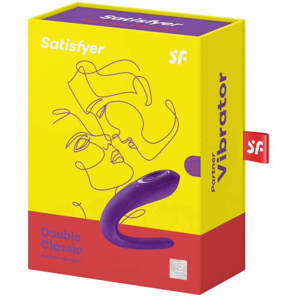 Satisfyer Double Classic Parvibrator Emballasjebilde 90