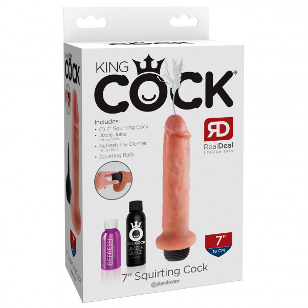 King Cock Realistisk Sprutedildo 18 cm  6