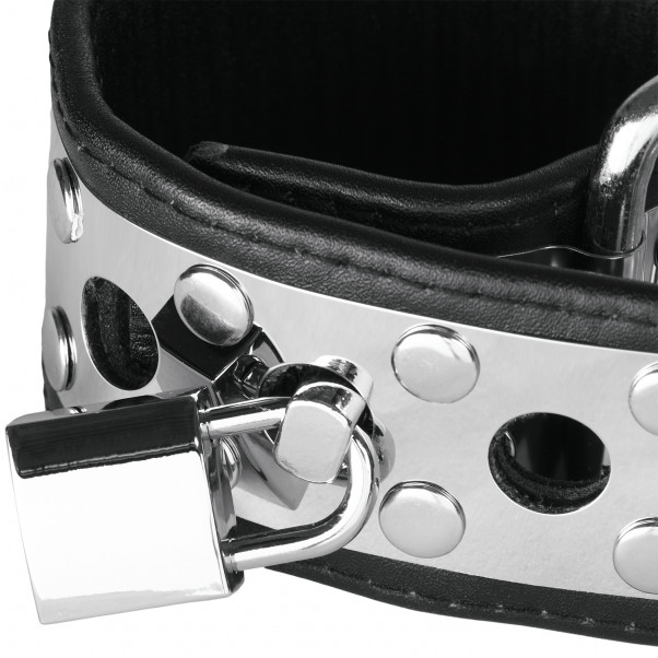 Rimba Håndleddsmansjetter i Lær og Metall med Hengelås produktbilde 2