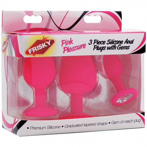 Frisky Pink Pleasure Buttplugg Sett  10