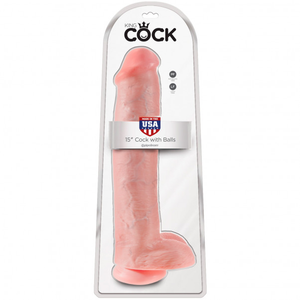 King Cock Realistisk Dildo med Testikler 36 cm