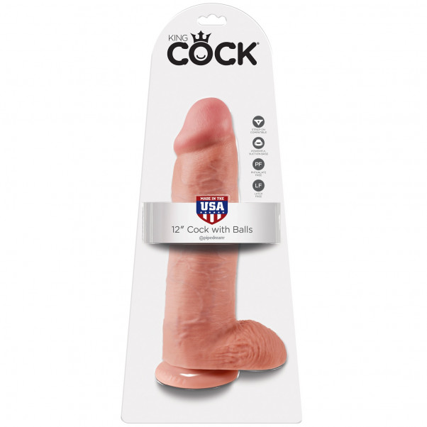 King Cock Realistisk Dildo med Pung 30 cm  7