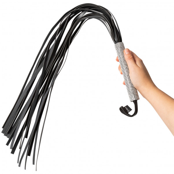 Sex & Mischief Sparkle Flogger med Rhinstein 78 cm  2
