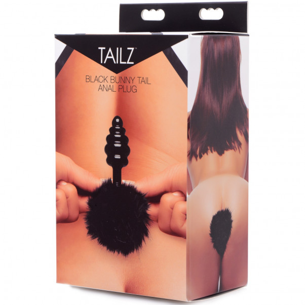 Tailz Black Bunny Tail Buttplugg  3