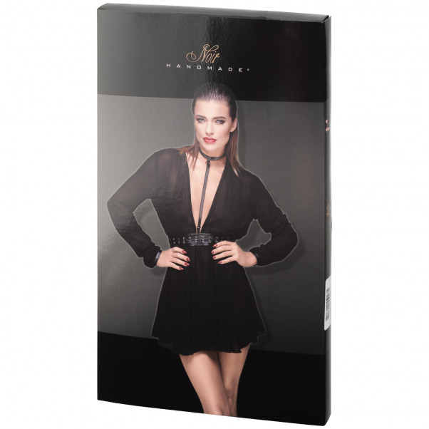 Noir Handmade Chiffon Minikjole med Choker  90