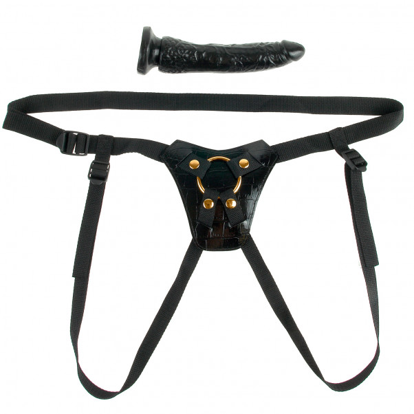 Fetish Fantasy Gold Designer Strap-On Sett 18 cm