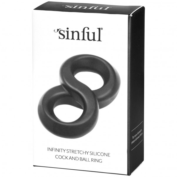 Sinful Infinity Stretchy Silikone Dobbelt Penisring