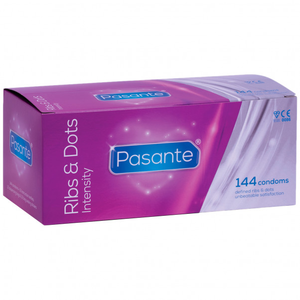 Pasante Intensity Ribs & Dots Kondomer 144 stk.  1