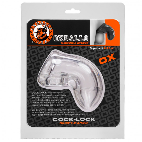 Oxballs Cock Lock Kyskhetsbelte Clear One-Size  3