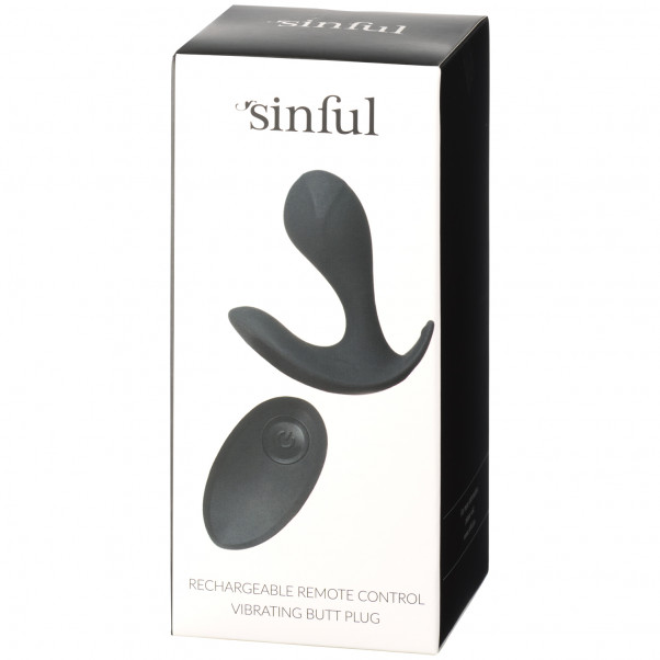Sinful Opladelig Fjernbetjent Vibrerende Butt Plug Pack 91