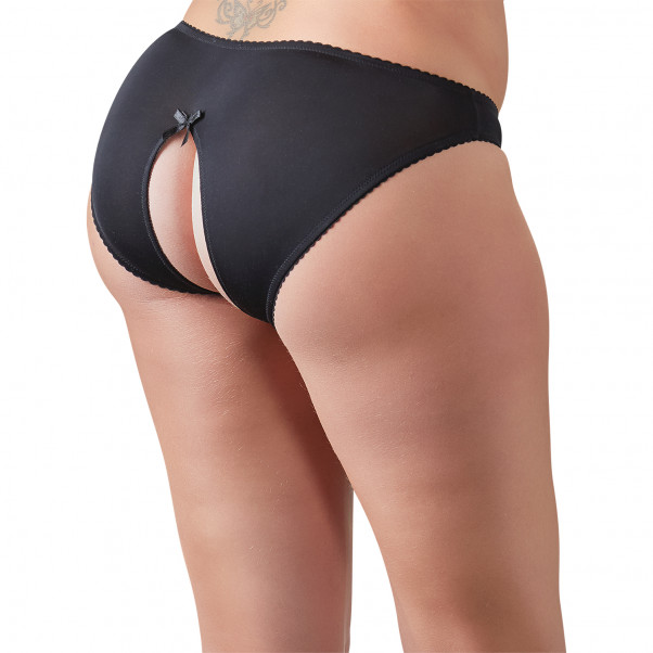 Cottelli Bunnløs Truse med Blonde Plus Size Svart  2