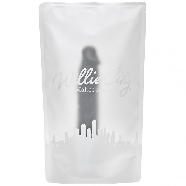 Willie City Realistisk Svart Sugekoppdildo 23 cm  5