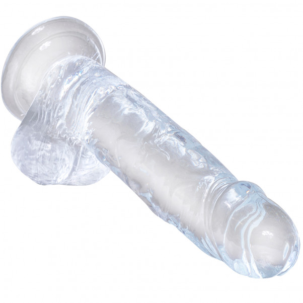 King Cock Clear Dildo med Baller 19 cm  3