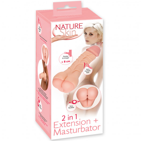 Nature Skin 2 in 1 Penishylse og Masturbator  5