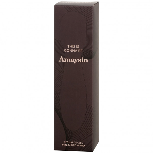 Amaysin Mini Magic Wand Oppladbar Vibrator bilde av emballasje 100