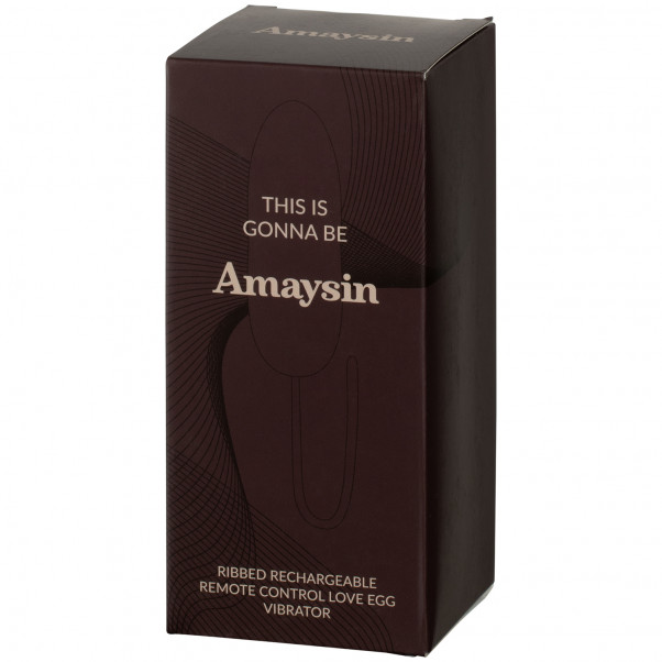 Amaysin Ribbed Oppladbart Fjernstyrt Vibratoregg  100