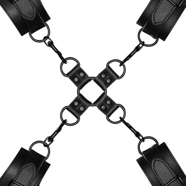 Obaie Imitert Skinn Hogtie med Mansjetter  2