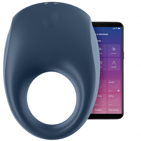 Satisfyer Strong One Vibrerende Penisring produkt og app 1