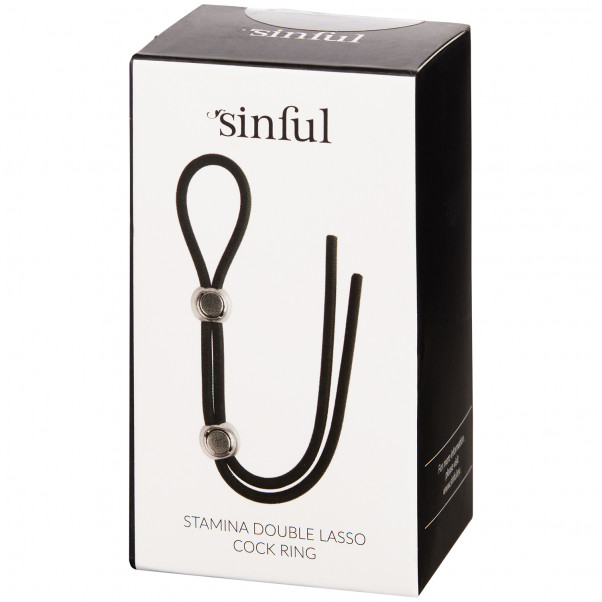 Sinful Stamina Dobbel Lasso Penisring bilde av emballasje 90