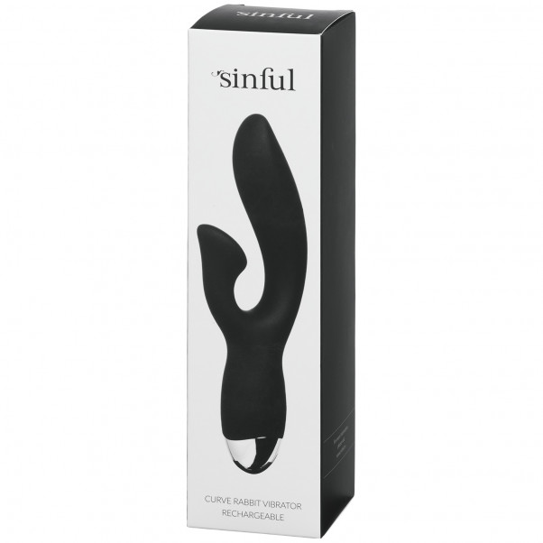 Sinful Curve Oppladbar Rabbitvibrator bilde av emballasje 90