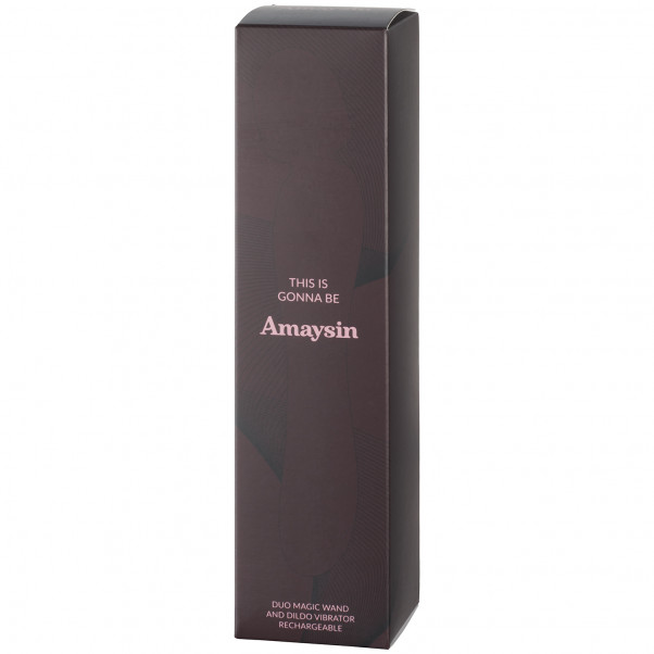 Amaysin Duo Oppladbar Massasjestav og Dildovibrator 90