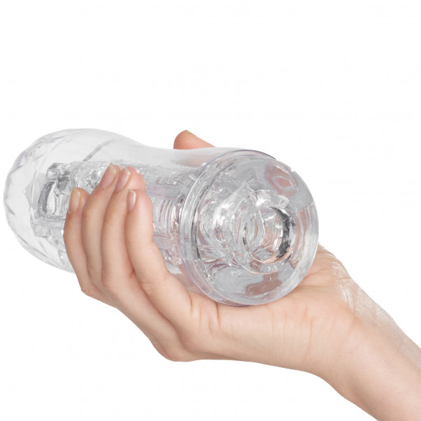 Mr. Membr Edge Gjennomsiktig Masturbator produkt i hånd 50