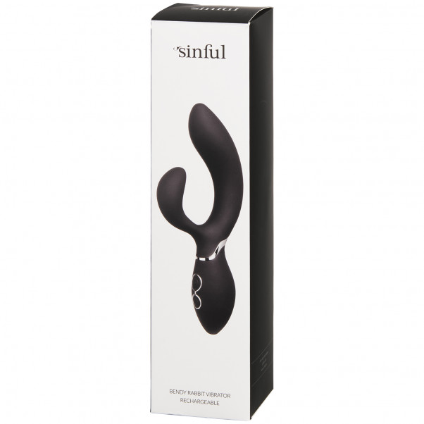 Sinful Bendy Oppladbar Rabbitvibrator bilde av emballasje 90