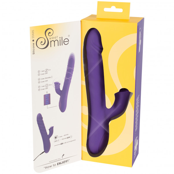 Sweet Smile Thrusting Rabbitvibrator bilde av emballasje 90